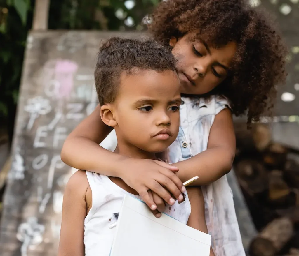 Children supported by Little Brazil Foundation